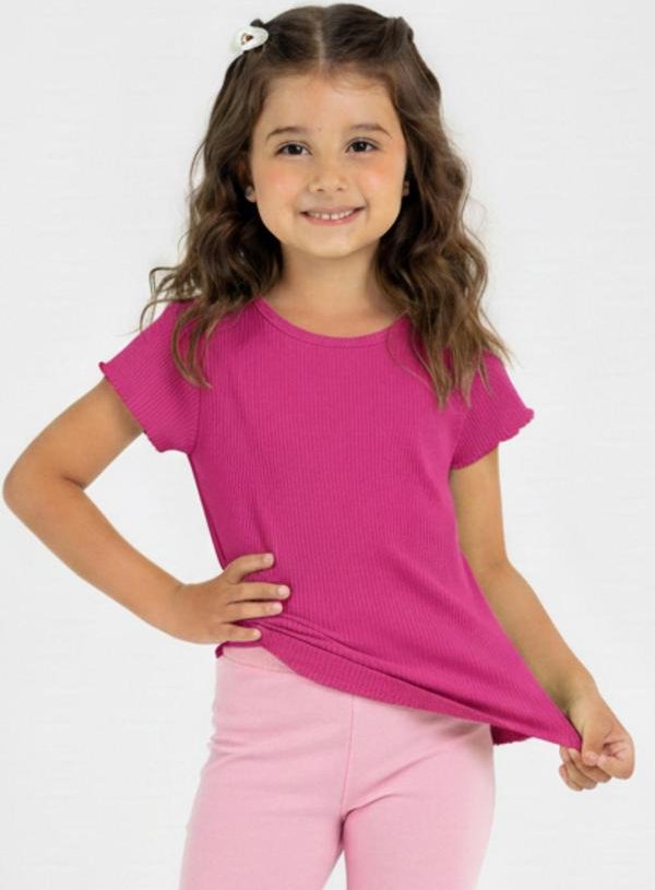 Imagem principal Blusa Infantil em Ribana Guloseima Rosa