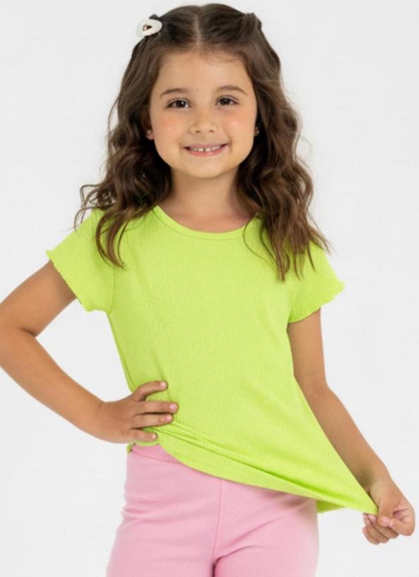 Imagem principal Blusa Infantil em Ribana Guloseima Verde