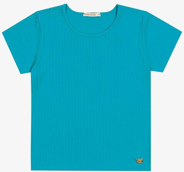 Imagem principal Blusa Infantil Menina Canelada Azul Trick Nick Trick Nick