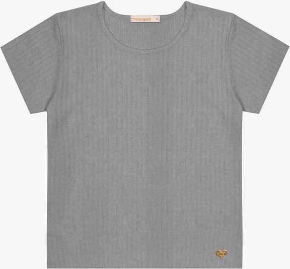 Imagem principal Blusa Infantil Menina Canelada Cinza Trick Nick Trick Nick