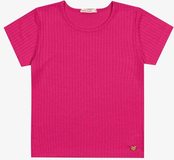 Imagem principal Blusa Infantil Menina Canelada Rosa Trick Nick Trick Nick