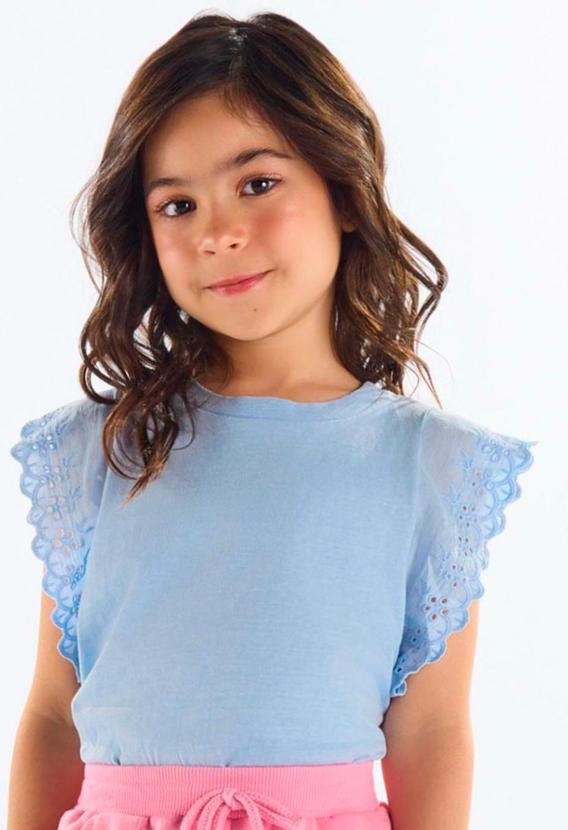 Imagem principal Blusa Infantil Finina Algodão Azul Up Baby Up Baby