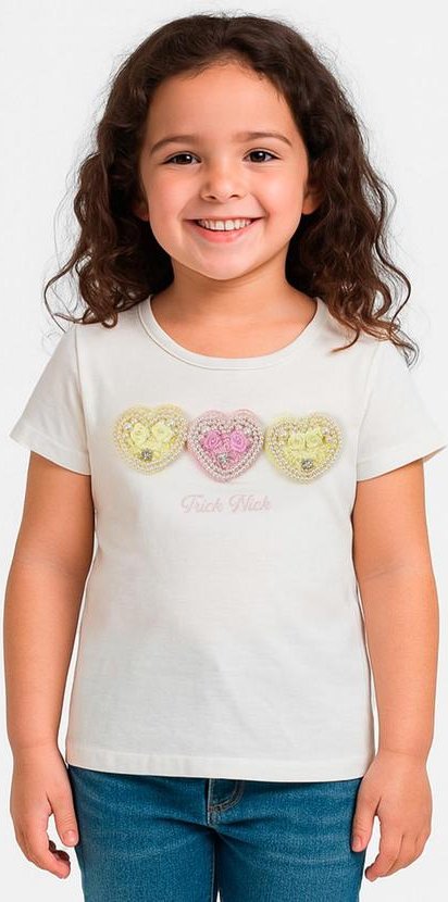 Imagem principal Blusa Infantil Manga Curta Bege Trick Nick Trick Nick
