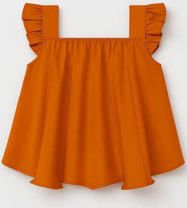 Imagem principal Blusa Infantil Menina Básica Marrom Kyly Kyly