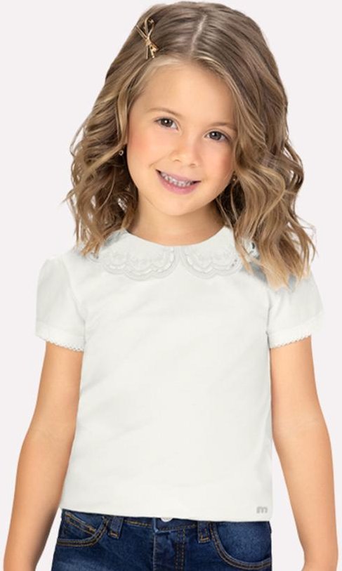 Imagem principal Blusa Infantil Menina Bordada Off White Milon Milon