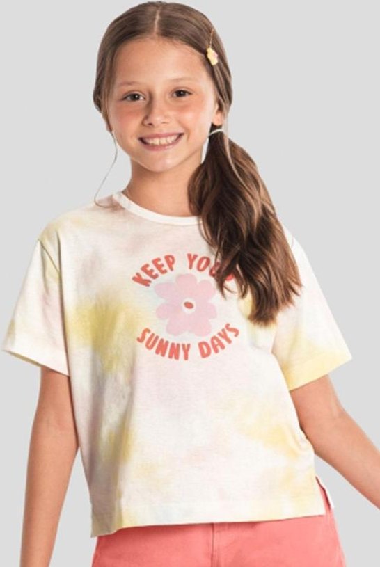 Imagem principal Blusa Infantil Menina Estampa Tropical Natural Brandili Brandili