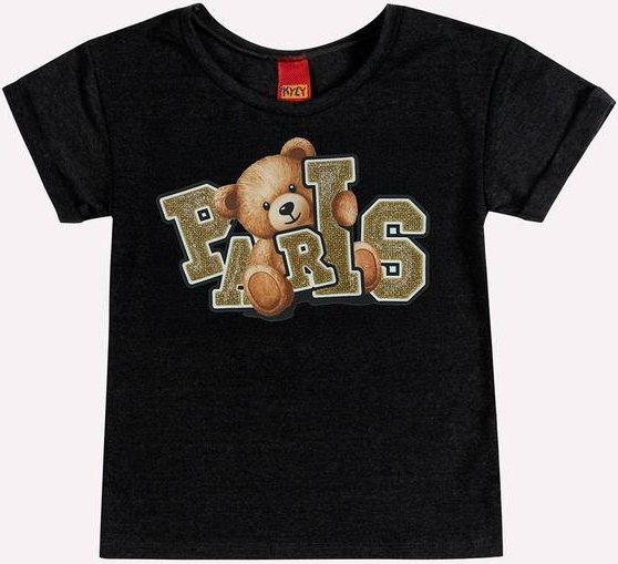 Imagem principal Blusa Infantil Menina Lettering Cinza Kyly Kyly