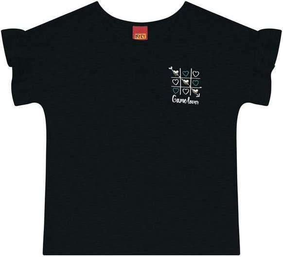 Imagem principal Blusa Infantil Menina Manga Babado Preto Kyly Kyly