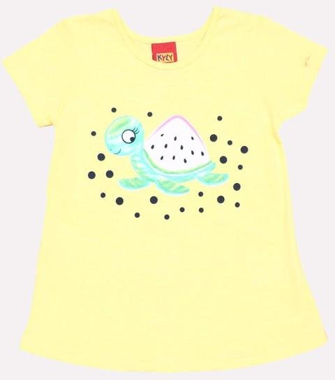 Imagem principal Blusa Infantil Menina Tartaruga Amarelo Kyly Kyly