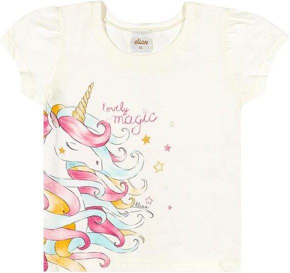 Imagem principal Blusa Infantil Menina Unicórnio Elian Bege Elian