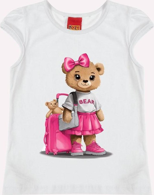Imagem principal Blusa Infantil Menina Ursinha Branco Kyly Kyly
