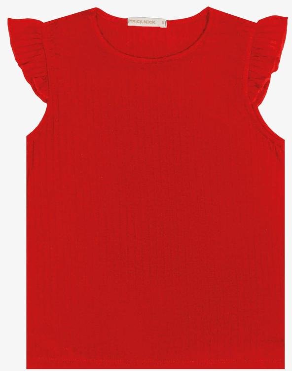 Blusa Juvenil Menina Ribana Vermelho