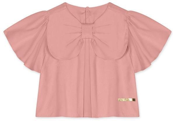 Imagem principal Blusa Laço Manga Curta Bebê Feminina Rosa Lilica Ripilica Lilica Ripilica