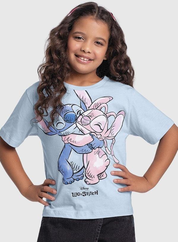 Blusa Lilo & Stitch Azul