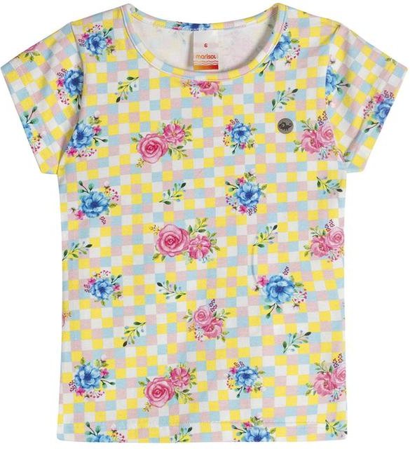 Blusa Manga Curta com Repelência a Água Amarelo