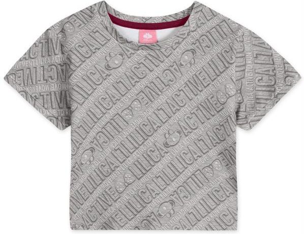Imagem principal Blusa Manga Curta Menina Infantil Cinza Lilica Ripilica Lilica Ripilica