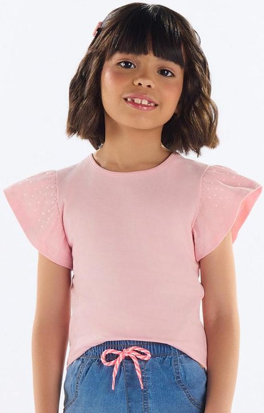 Imagem principal Blusa Menina com Strass Rosa Quimby Quimby