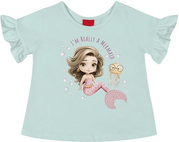 Blusa Menina Sereia Verde