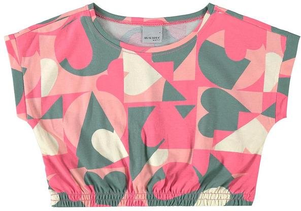 Imagem principal Blusa Rosa Cropped Geométrico Menina Malwee Kids Malwee Kids