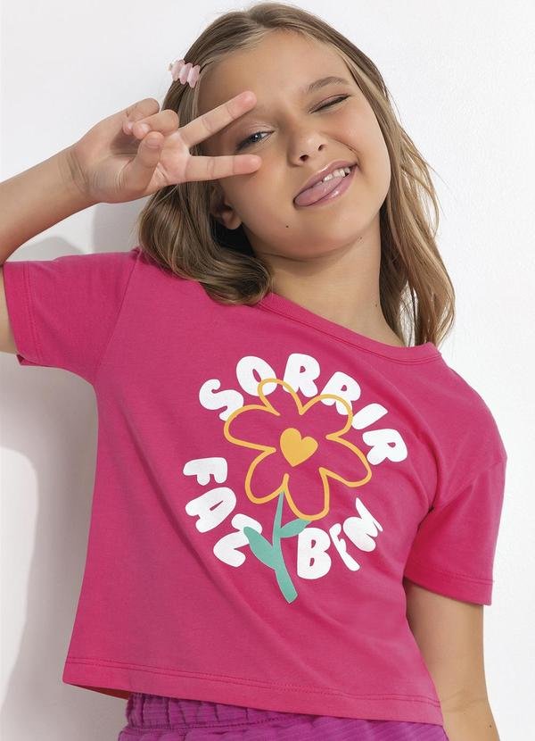 Imagem principal Blusa em Malha Rosa Fakini Fakini