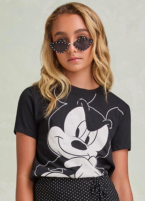 Imagem principal T-Shirt do Mickey Mouse Preto I Am I Am
