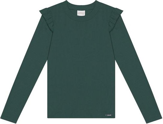 Imagem principal Blusa Canelada com Babados Verde Alakazoo Alakazoo