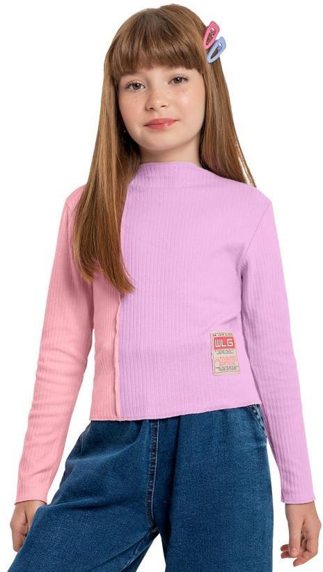 Imagem principal Blusa Cropped Menina Juvenil Roxo Gloss Gloss