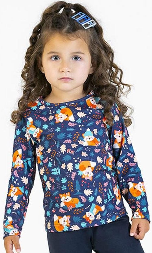 Imagem principal Blusa em Malha Lixada Sublimada Azul Soft Bonni Soft Bonni