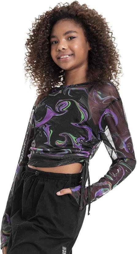 Imagem principal Blusa em Tule e Top em Cotton Juvenil Roxo Gloss Gloss