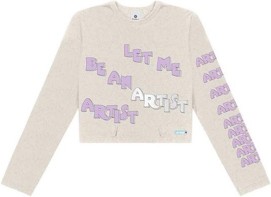 Imagem principal Blusa Estampa Manga Linho Bege Abrange Abrange