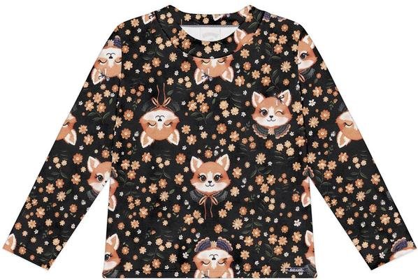 Blusa Estampada de Mangas Longas Menina Azul