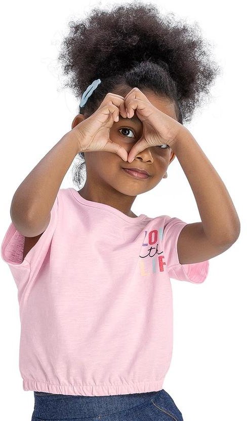 Imagem principal Blusa Menina Infantil Rosa Elian Elian