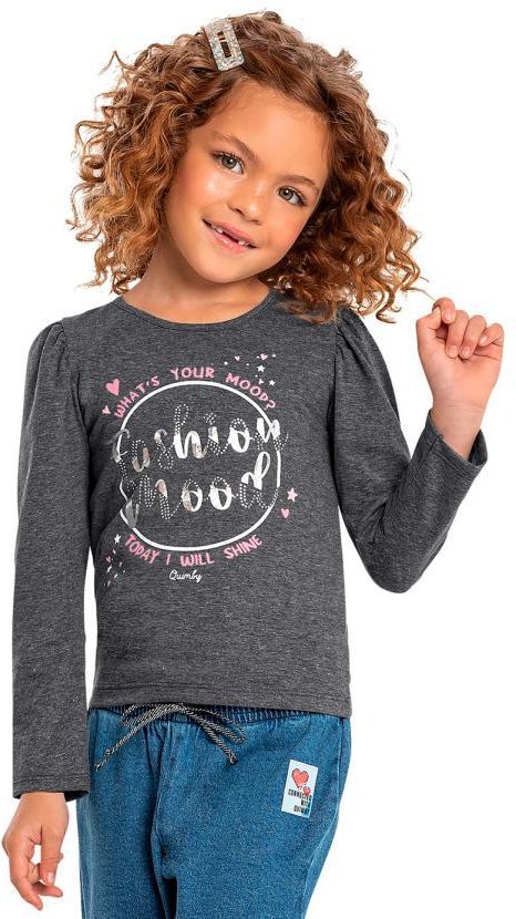 Imagem principal Blusa Infantil em Cotton Cinza Quimby Quimby
