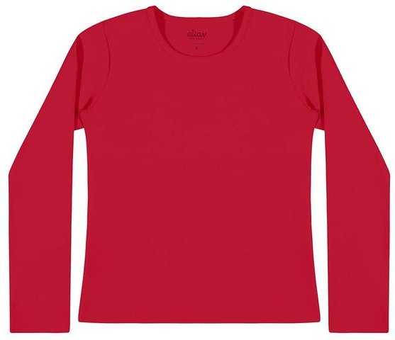 Imagem principal Blusa Infantil Menina Básica Vermelho Elian Elian