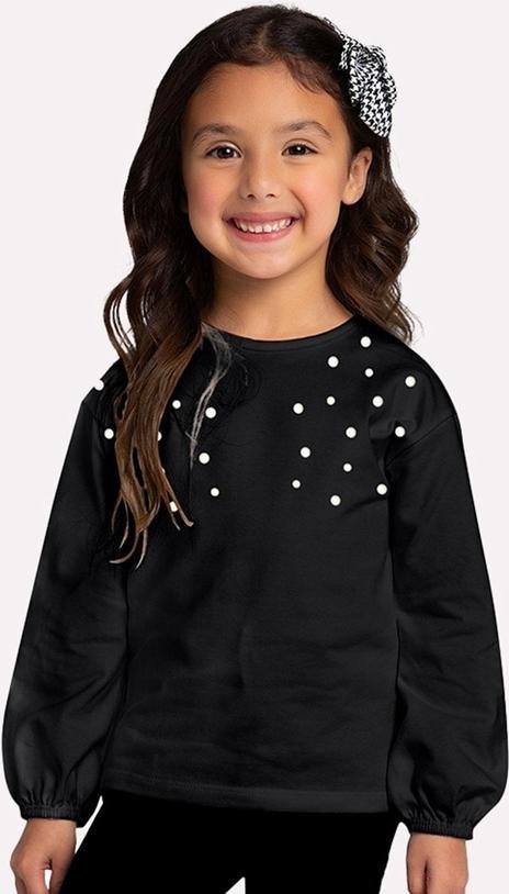 Imagem principal Blusa Infantil Menina com Pérolas Preto Milon Milon