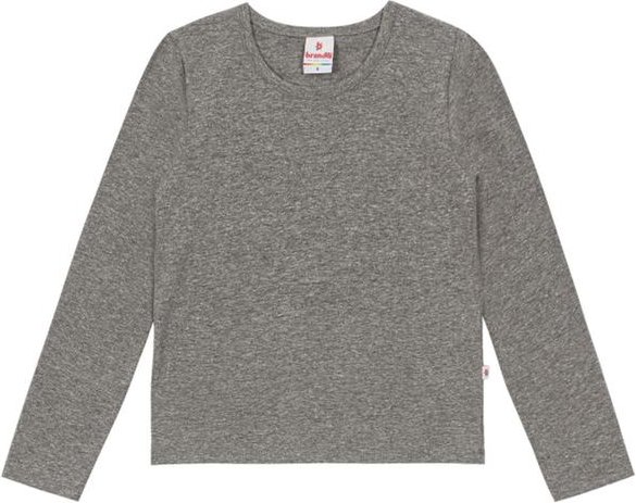Imagem principal Blusa Infantil Menina em Cotton Cinza Brandili Brandili