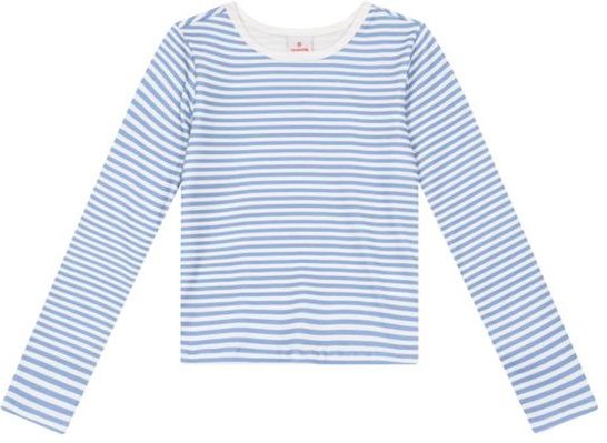 Blusa Infantil Menina em Ribana Azul