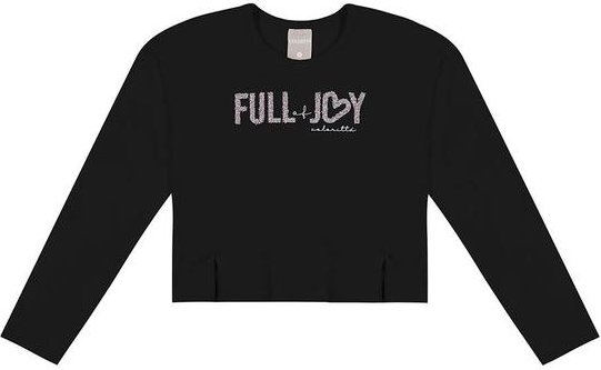 Imagem principal Blusa Infantil Menina Full Of Joy Preto Colorittá Colorittá