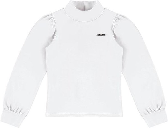 Blusa Justa em Cotton Menina Branco
