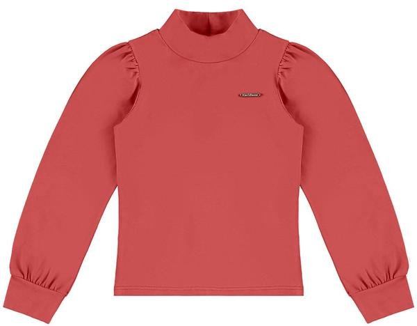 Blusa Justa em Cotton Menina Laranja