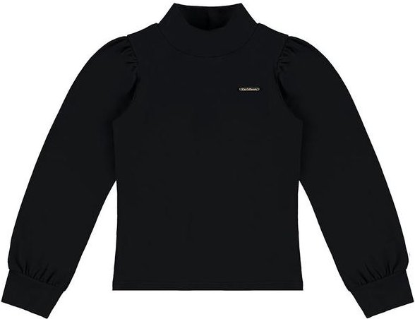 Blusa Justa em Cotton Menina Preto