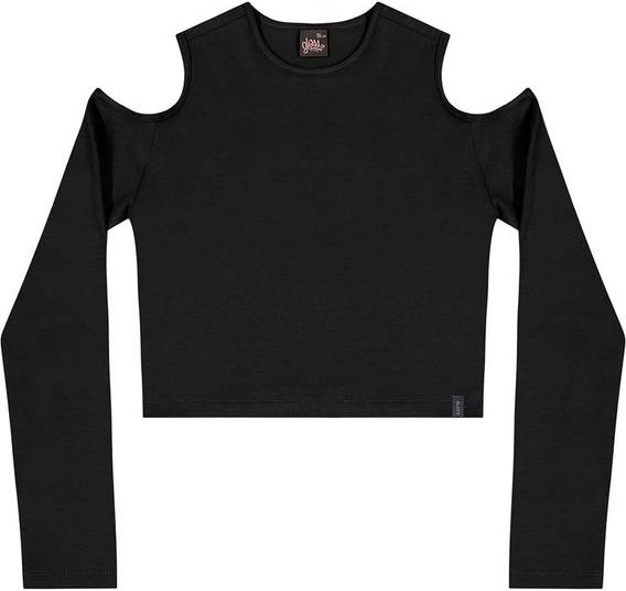 Imagem principal Blusa Juvenil em Cotton Preto Gloss Gloss