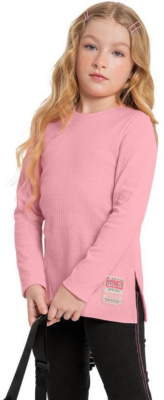 Imagem principal Blusa Longa Menina Juvenil Rosa Gloss Gloss