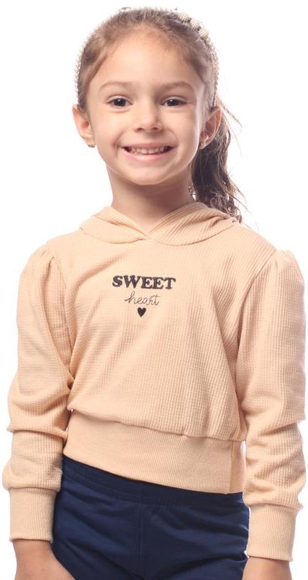 Blusa Malha Waffle Bege