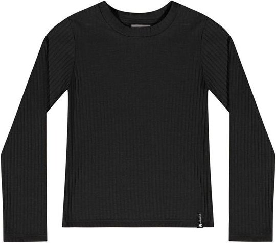 Imagem principal Blusa Manga Longa Básica Menina Preto Quimby Quimby