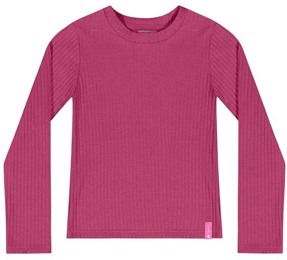 Imagem principal Blusa Manga Longa Básica Menina Rosa Quimby Quimby