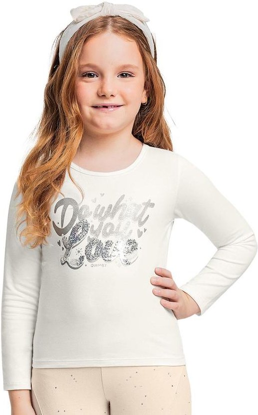Imagem principal Blusa Manga Longa com Glitter Bege Quimby Quimby