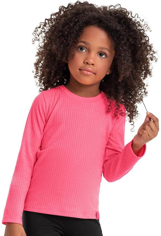 Imagem principal Blusa Manga Longa Infantil Menina Rosa Quimby Quimby
