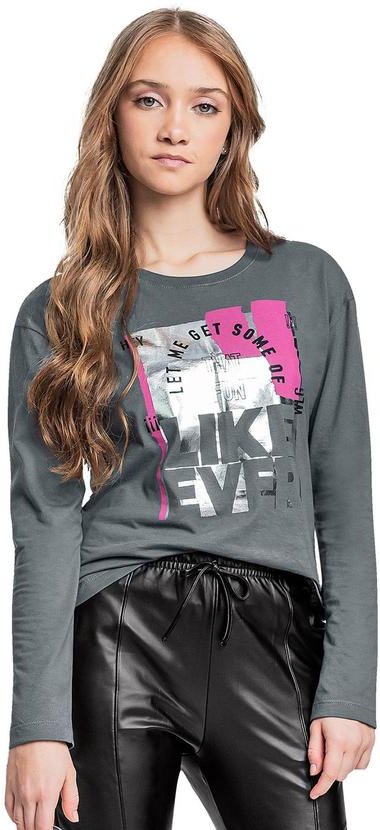 Imagem principal Blusa Manga Longa Juvenil Cinza Gloss Gloss