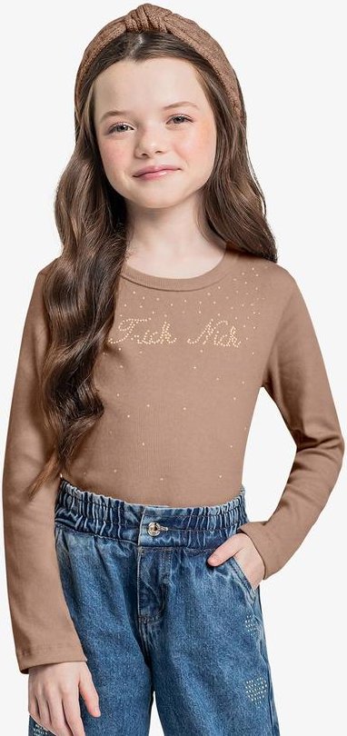 Imagem principal Blusa Manga Longa Marrom Trick Nick Trick Nick
